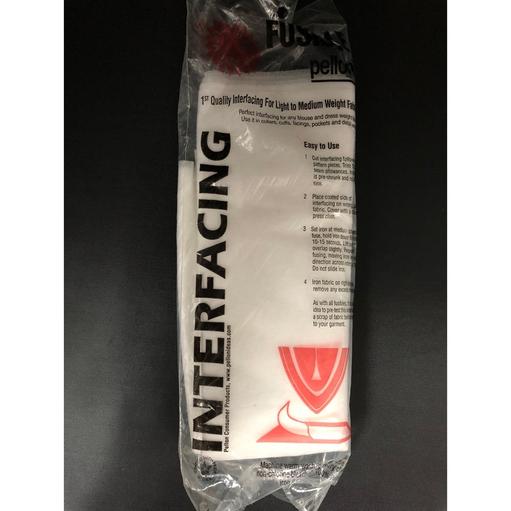 Vtg Pellon Fusible Interfacing 15" x 3 Yds Light Medium Weight Deadstock NEW